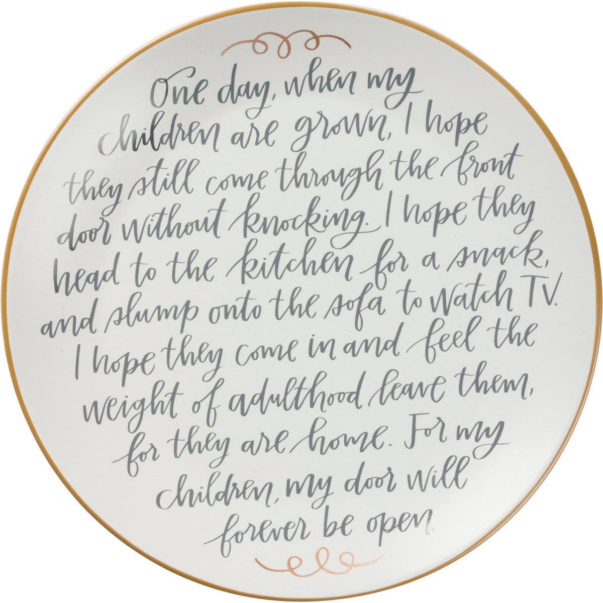 For My Children - Forever Memory Plate
