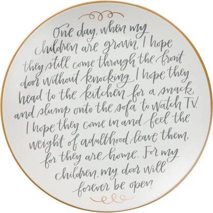 For My Children - Forever Memory Plate