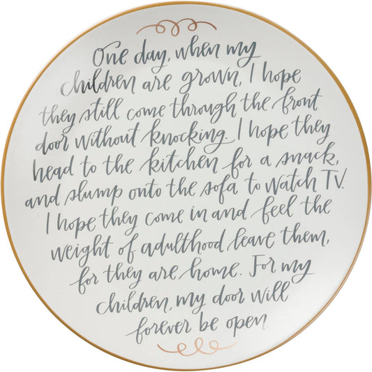 For My Children - Forever Memory Plate
