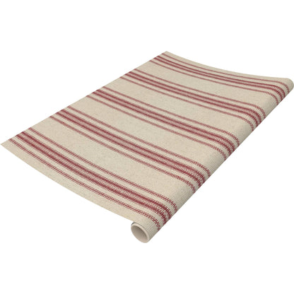Red Stripe Paper Table Runner