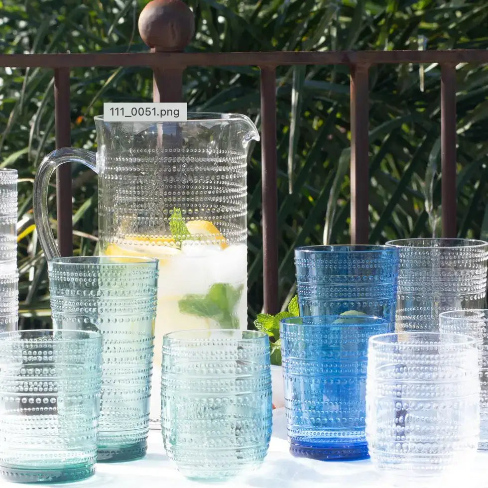 Beaded Shatterproof Premium Plastic Clear Pitcher