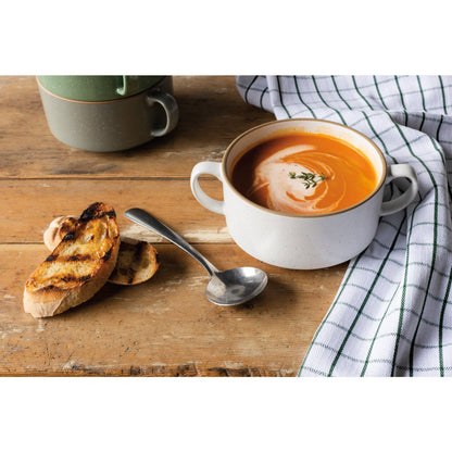 White Soup Bowl with Handles