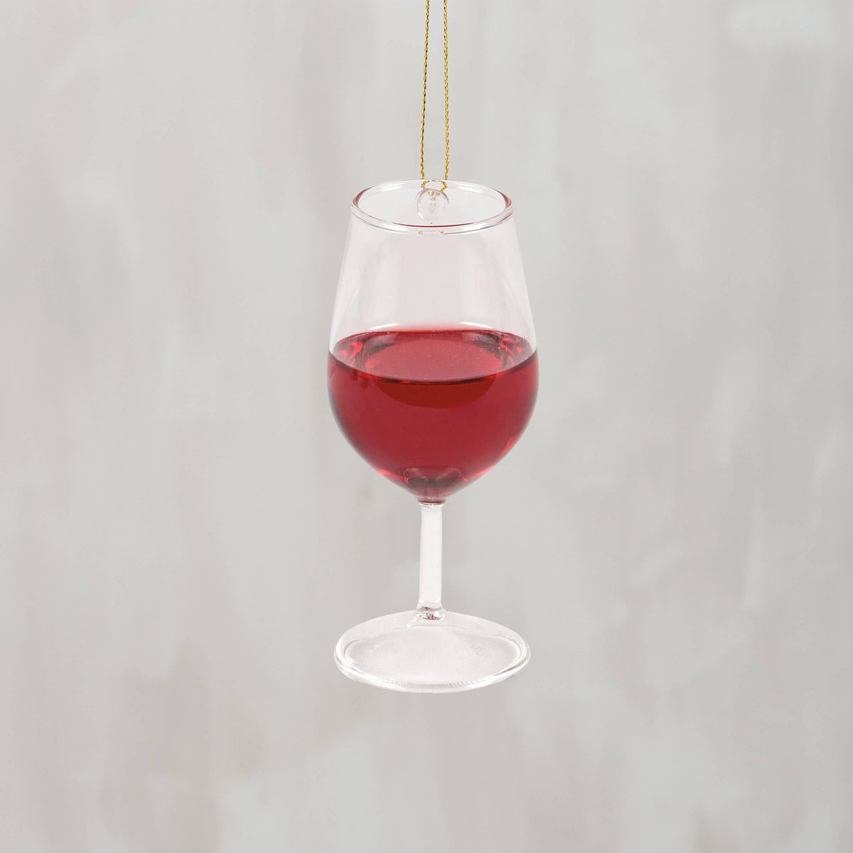 Glass Red Wine Ornament