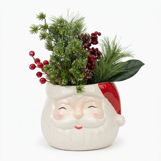 Stoneware Santa Platter