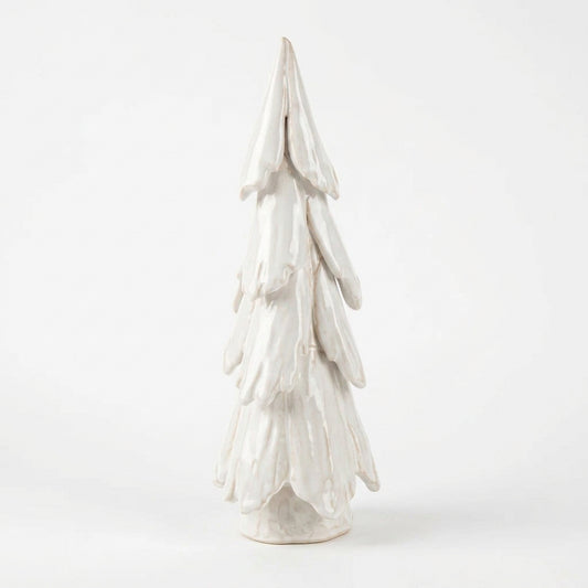 Handmade Stoneware Tree White (15”)