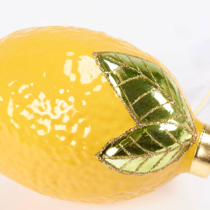 Glass Lemon Ornament