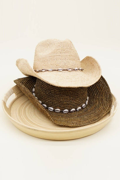 KALANI Raffia Western Rancher with Wire Brim for Shaping, Na