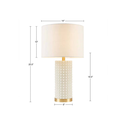 Glass Textured Dot Table Lamp
