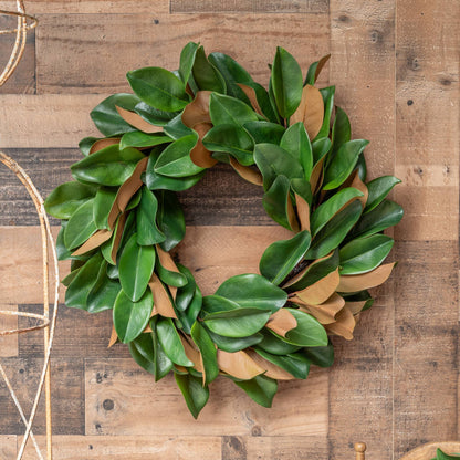 Magnolia Leaf Wreath - 23 Inch