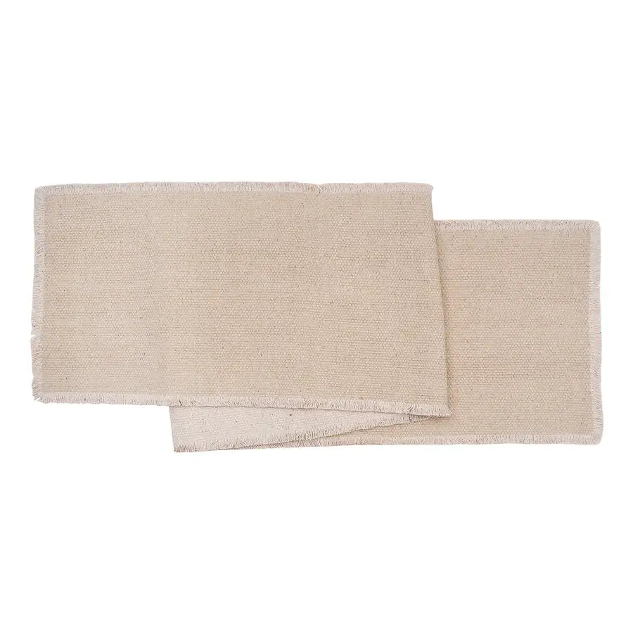 Fringed Solid Table Runner