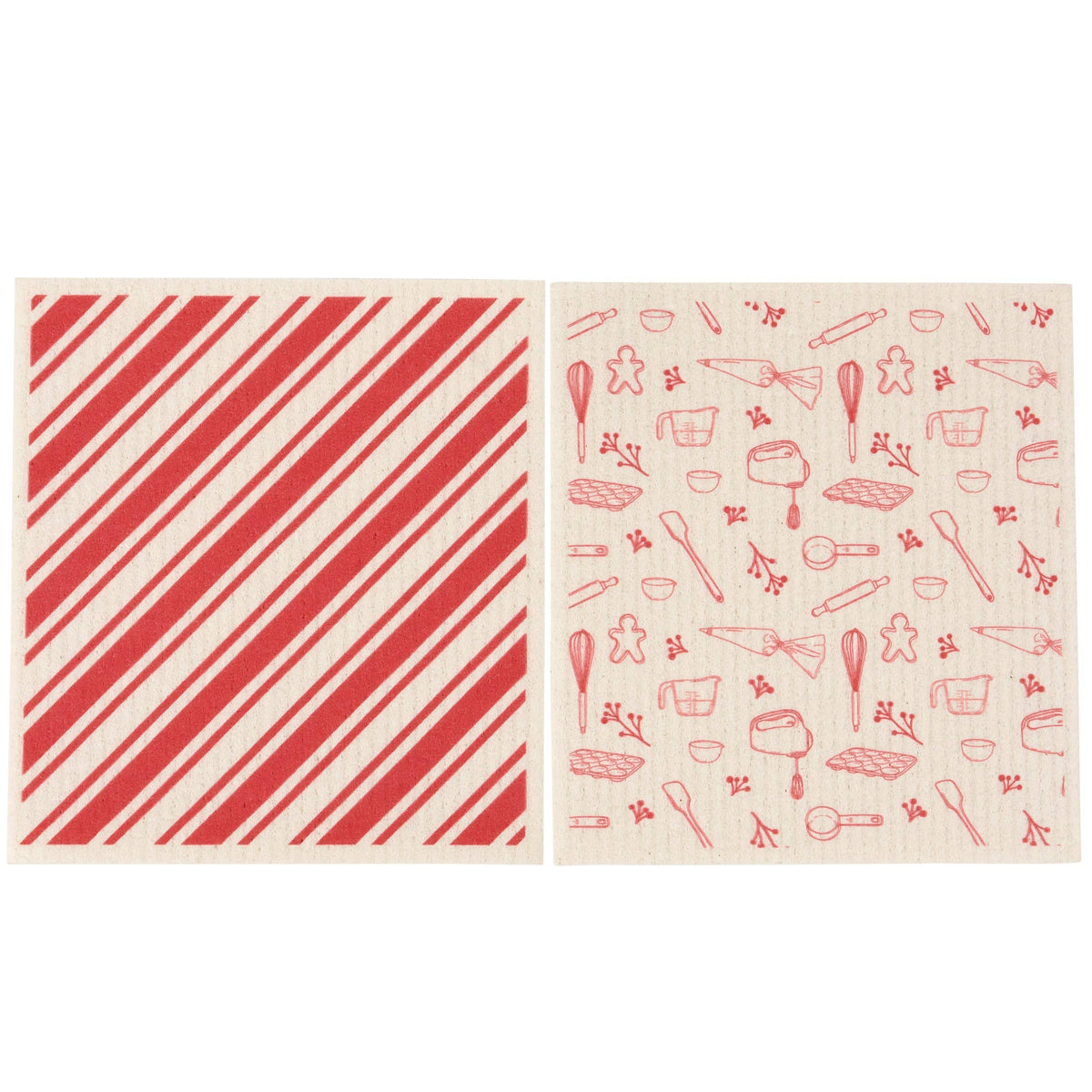 Christmas Baking Swedish Dishcloth Set