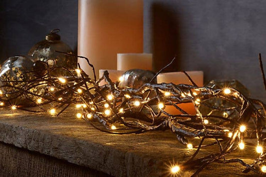 Willow Branch Garland 72" With LEDs