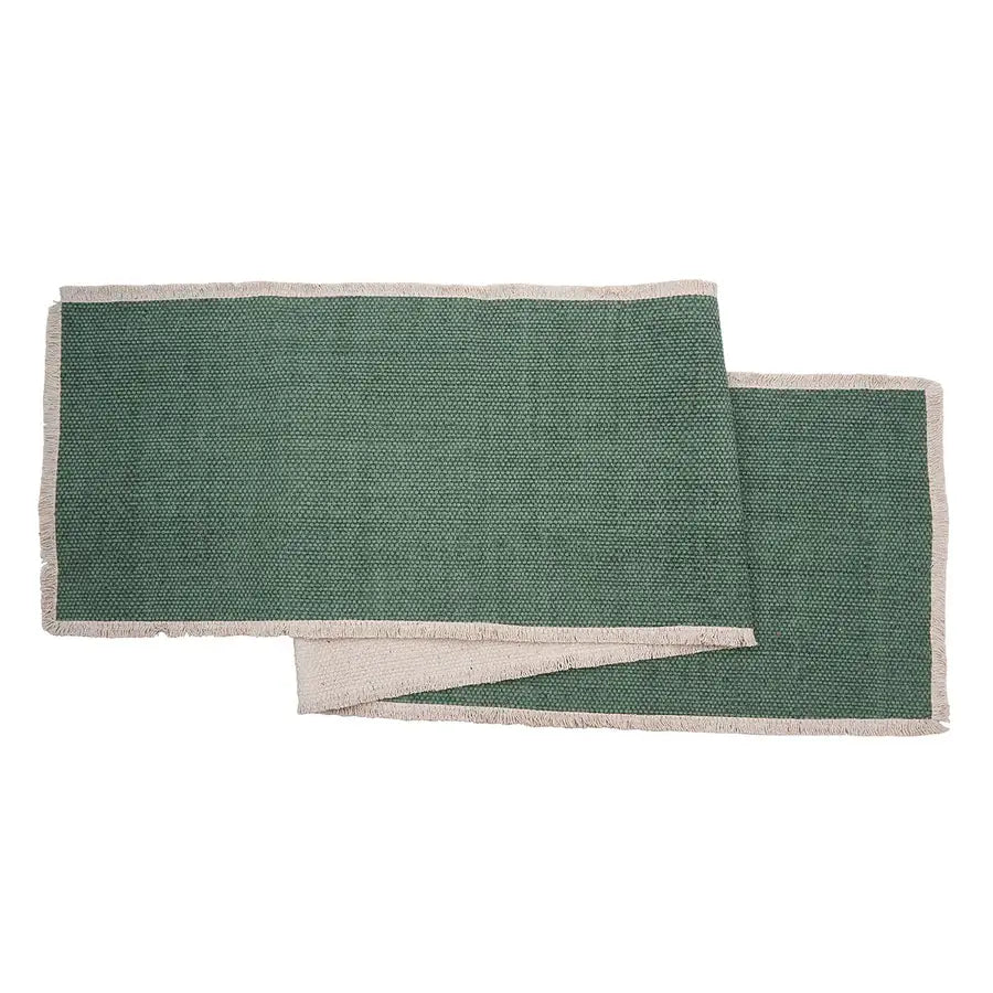 Fringed Solid Table Runner