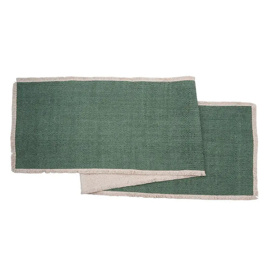 Fringed Solid Table Runner