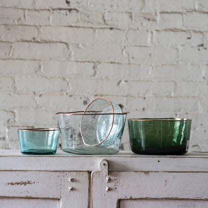Vintage Demijohn Bowl - Hand Cut