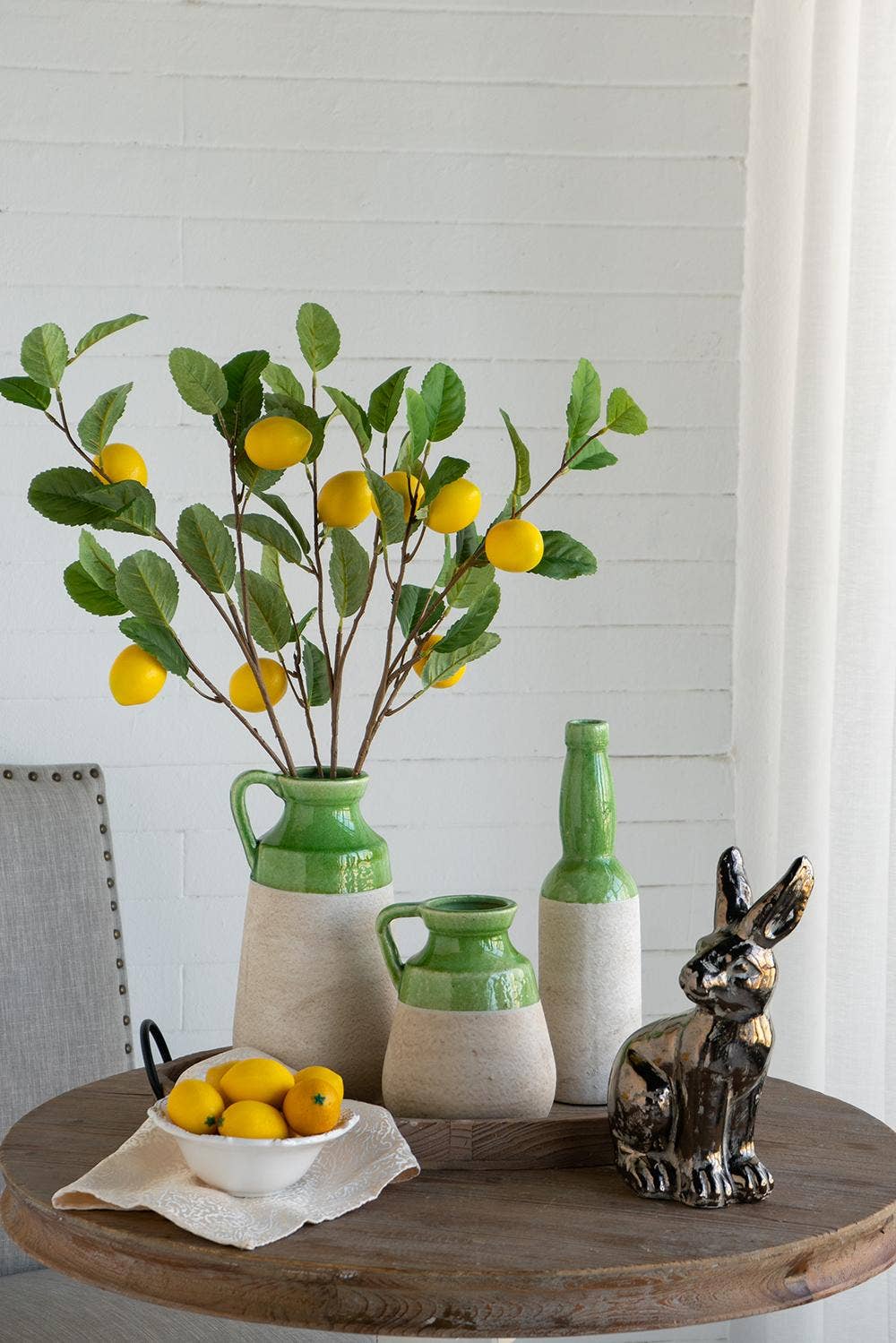 33.5"H Faux Lemon Branch