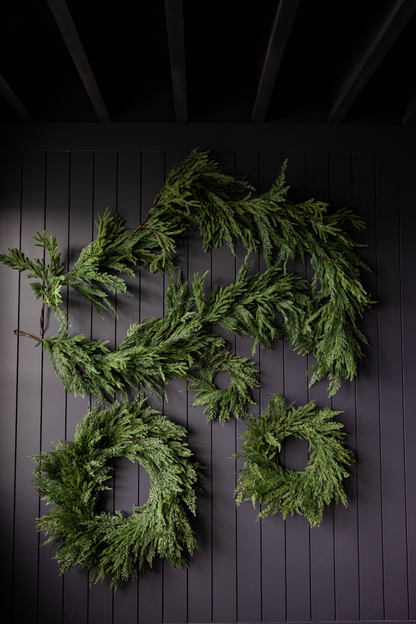 Norfolk & Cypress Mixed Real Touch Wreath - 24"