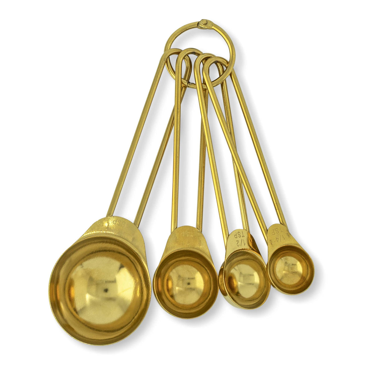 4pc Measuring Spoons - Gold