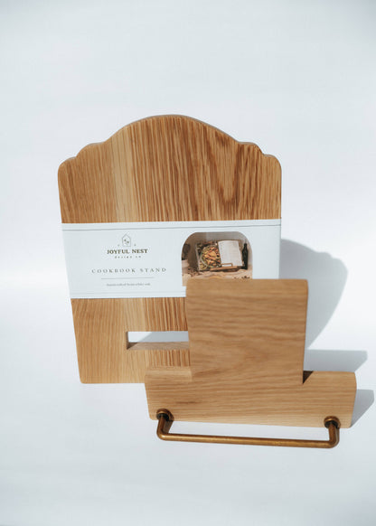 White Oak Cookbook Stand