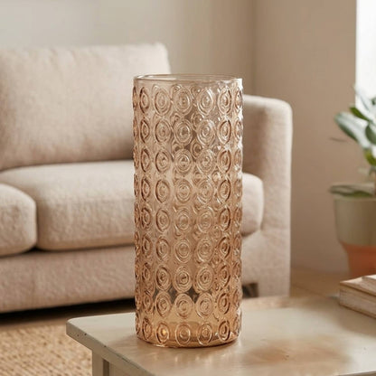 14”H Glass Vase - Pink