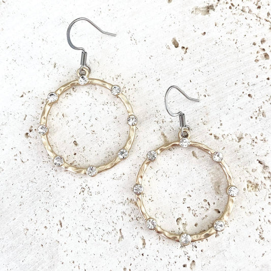 Crystal Boutique Hoop Earrings