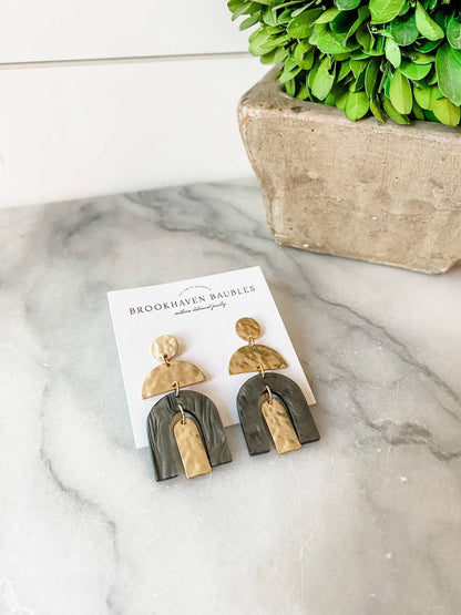 Hammered Arch Southern Statement Earrings