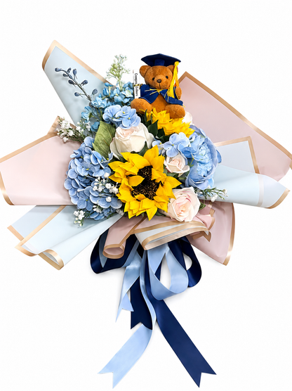 27.5"-Lux Collection-Moisturized Real Touch Sunflower Stem